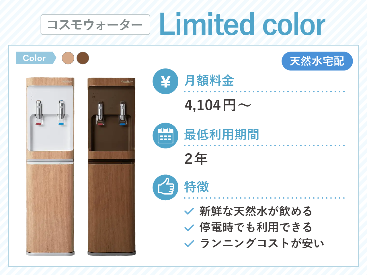 コスモウォーター Limited color